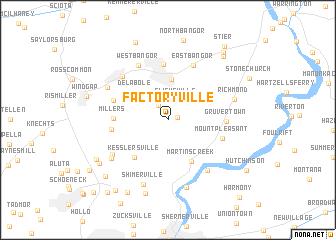 map of Factoryville