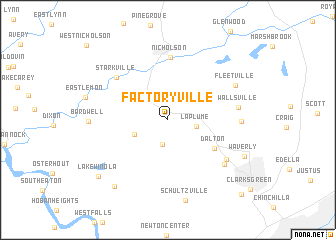map of Factoryville