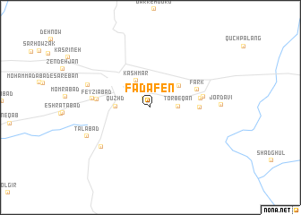 map of Fadāfen