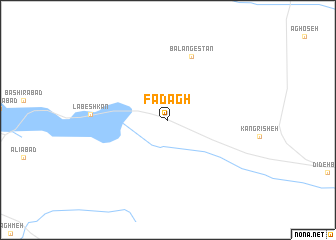 map of Fadāgh