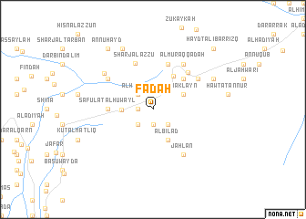 map of Faḑaḩ