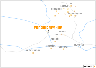 map of Fadāmī Āb-e Shūr