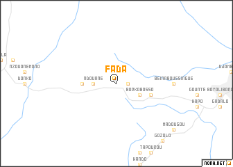 map of Fada