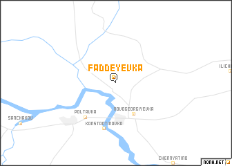 map of Faddeyevka