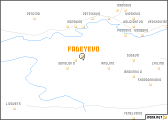 map of Fadeyevo