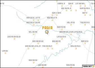 map of Fadia