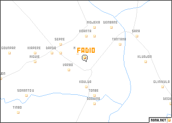 map of Fadio