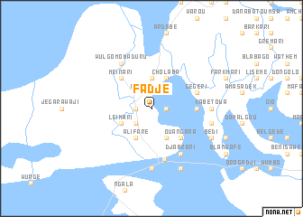 map of Fadjé