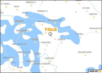 map of Fadje