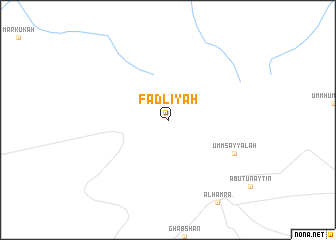 map of Faḑlīyah