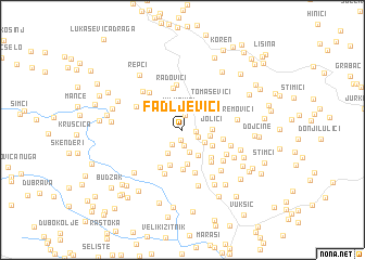 map of Fadljevići