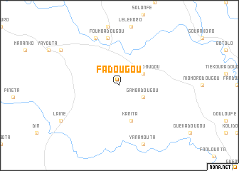 map of Fadougou