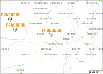 map of Fadougou