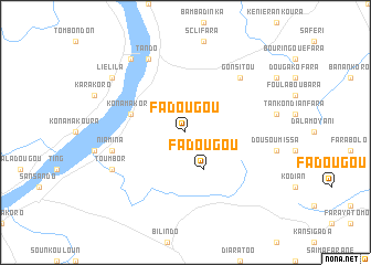 map of Fadougou