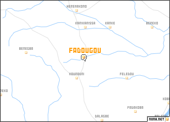 map of Fadougou