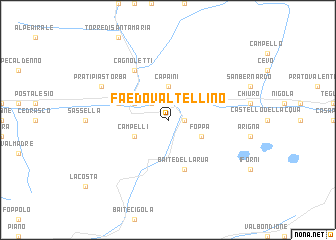 map of Faedo Valtellino