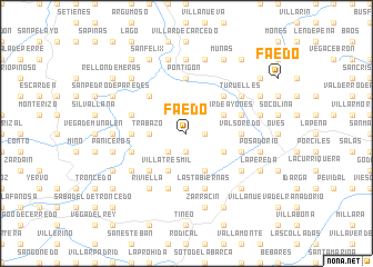 map of Faedo