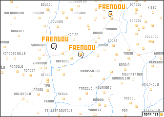map of Faëndou