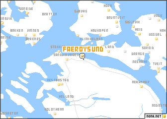 map of Færøysund