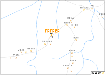 map of Fafara