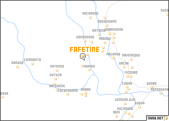 map of Fafetine
