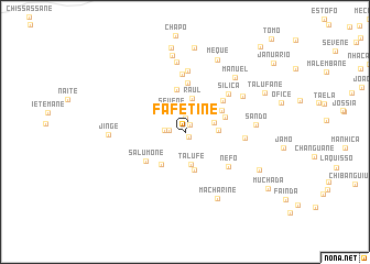 map of Fafetine