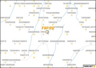 map of Fafiré