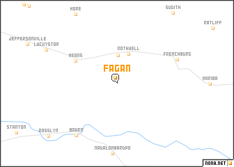 map of Fagan