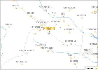 map of Fagan