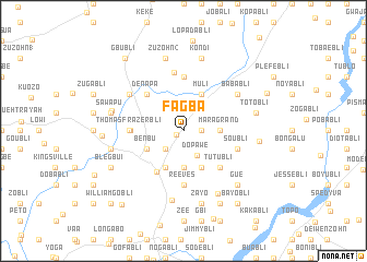 map of Fagba