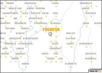 map of Fagbesa