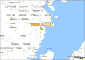 map of Fågelsudden