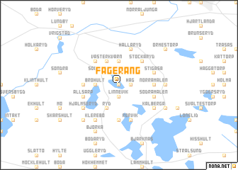 map of Fageräng