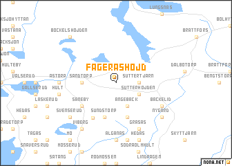 map of Fageråshöjd