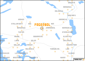 map of Fagerbol