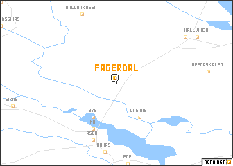 map of Fagerdal