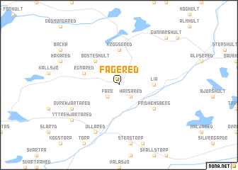 map of Fagered