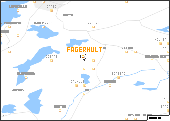 map of Fagerhult