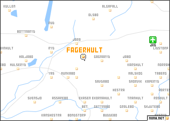 map of Fagerhult