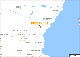 map of Fagerhult