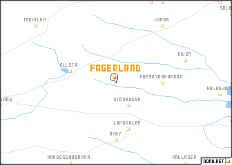 map of Fagerland