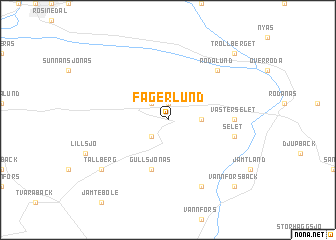 map of Fagerlund