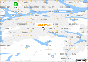 map of Fagersjö