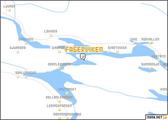 map of Fagerviken