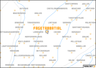 map of Faget - Abbatial