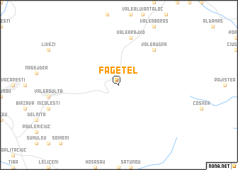 map of Făgeţel