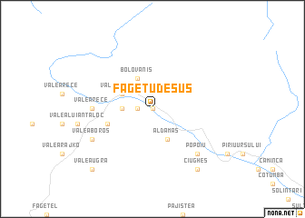 map of Făgetu de Sus