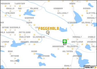 map of Faggemåla