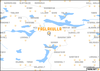 map of Fäglakulla