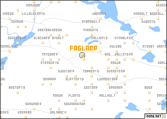 map of Fåglarp